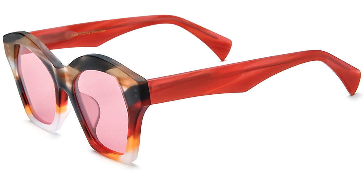 Acetate Geometric Sunglasses SG7300