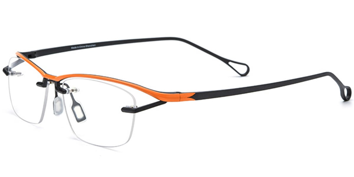 Titanium Rectangle Frame F7036
