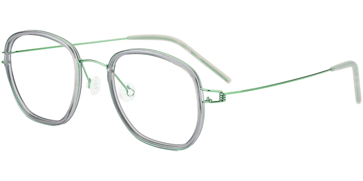 Acetate Metal Square Frame F8803