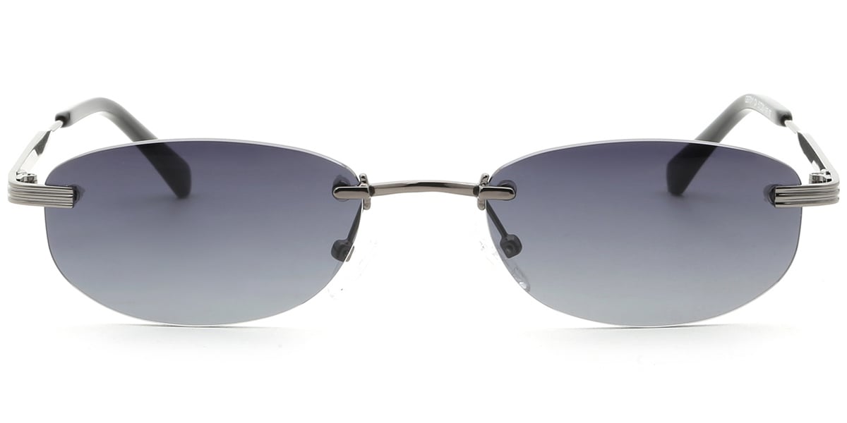 Acetate Metal Oval Sunglasses SG9351