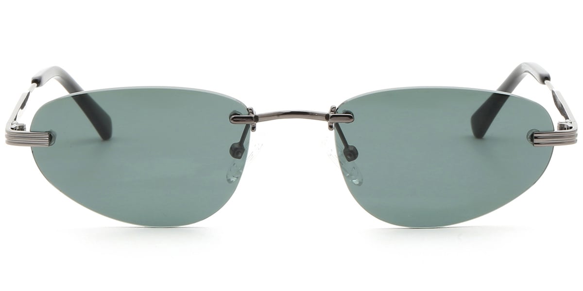 Acetate Metal Geometric Sunglasses SG9360