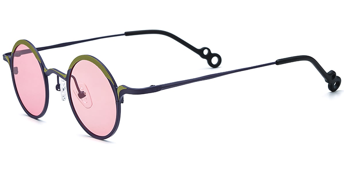 Titanium Round Sunglasses SG7309