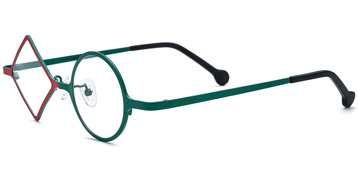 Titanium Geometric Frame F7166