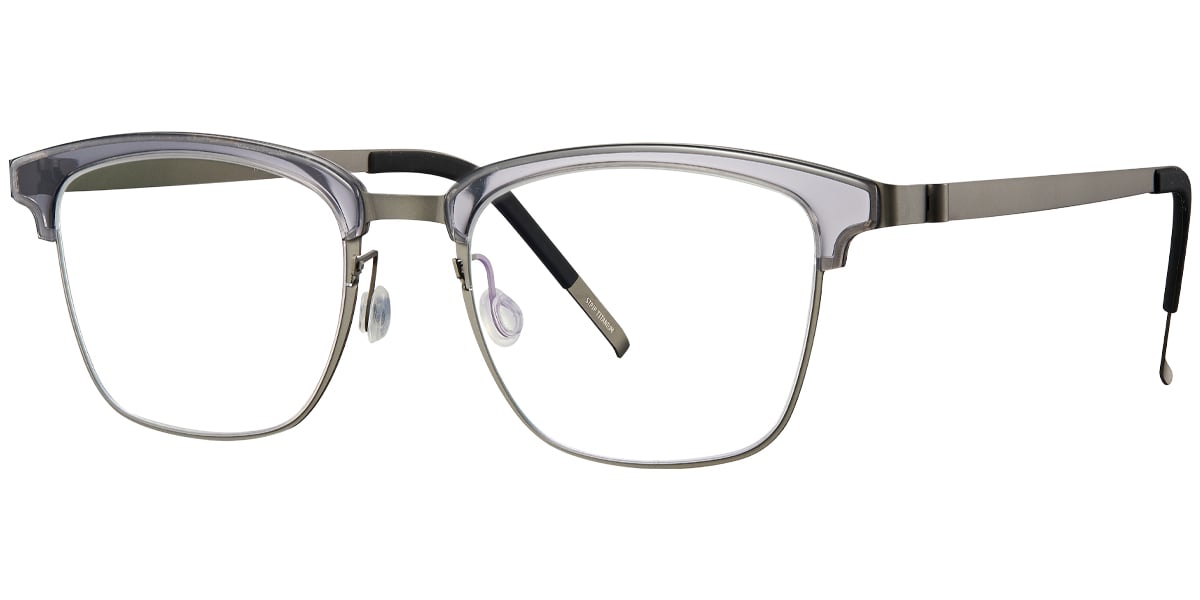 Acetate Titanium Square Frame F4297