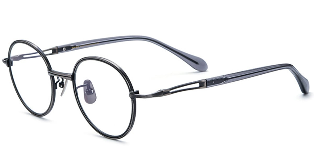 Titanium Round Frame F5859