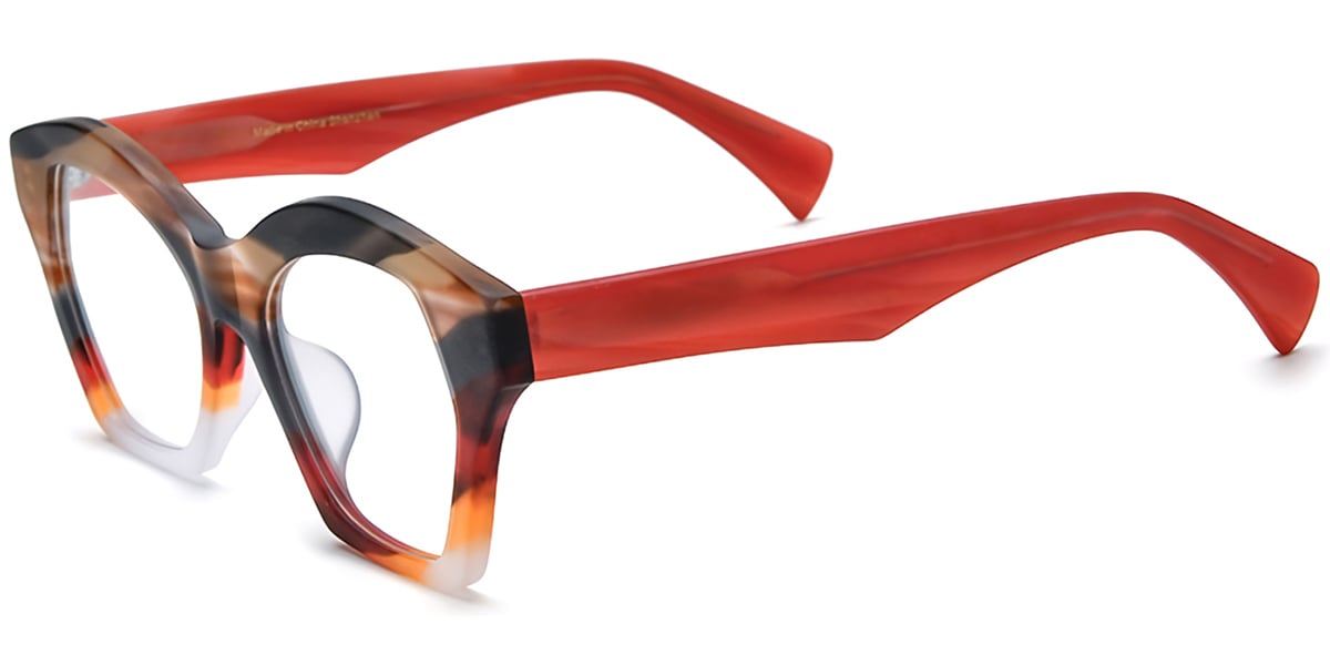 Acetate Geometric Frame F7314