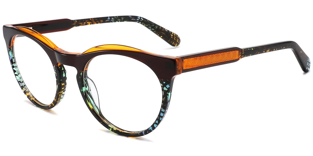 Acetate Round Frame F9372