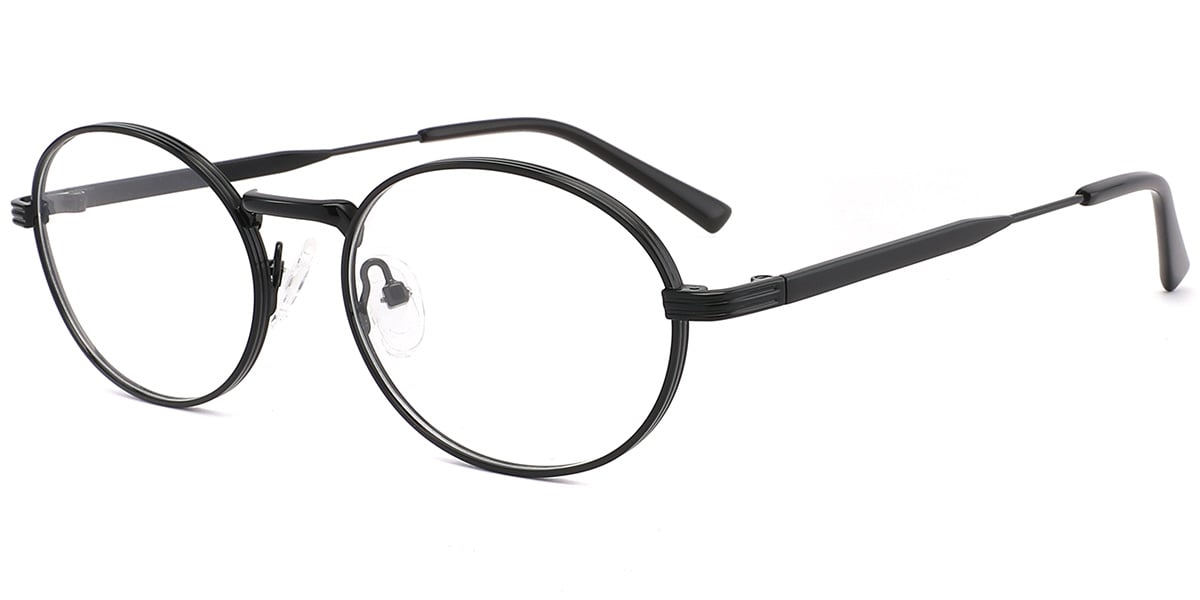 Acetate Metal Oval Frame F10395