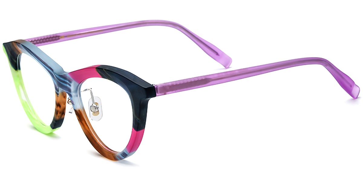 Acetate Cat Eye Frame F7543
