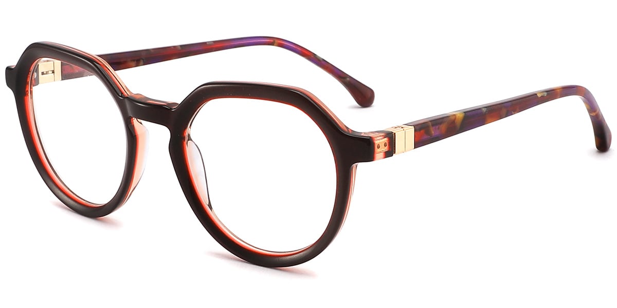 Acetate Round Frame F9375