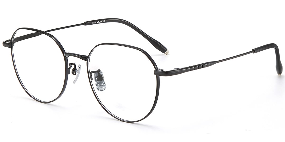 Acetate Titanium Geometric Frame F9450