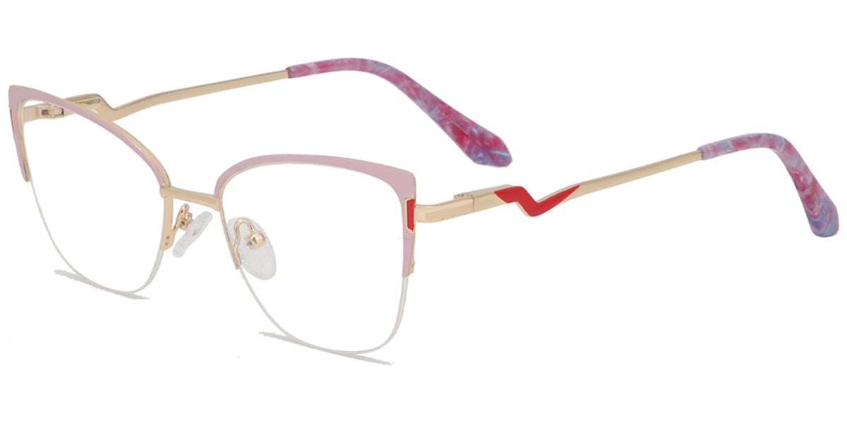 Acetate Metal Rectangle Frame F9010