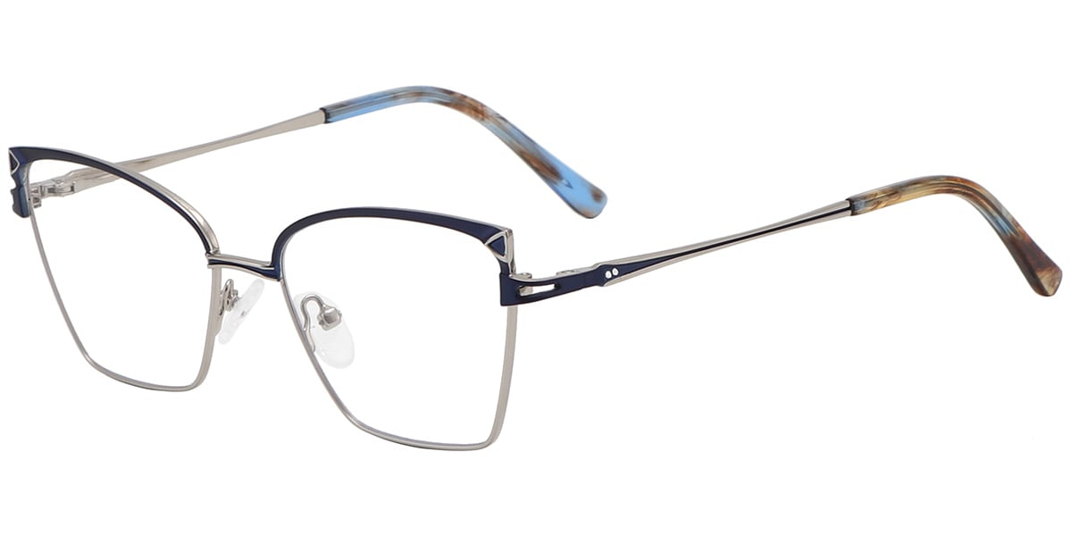 Acetate Metal Square Frame F9019