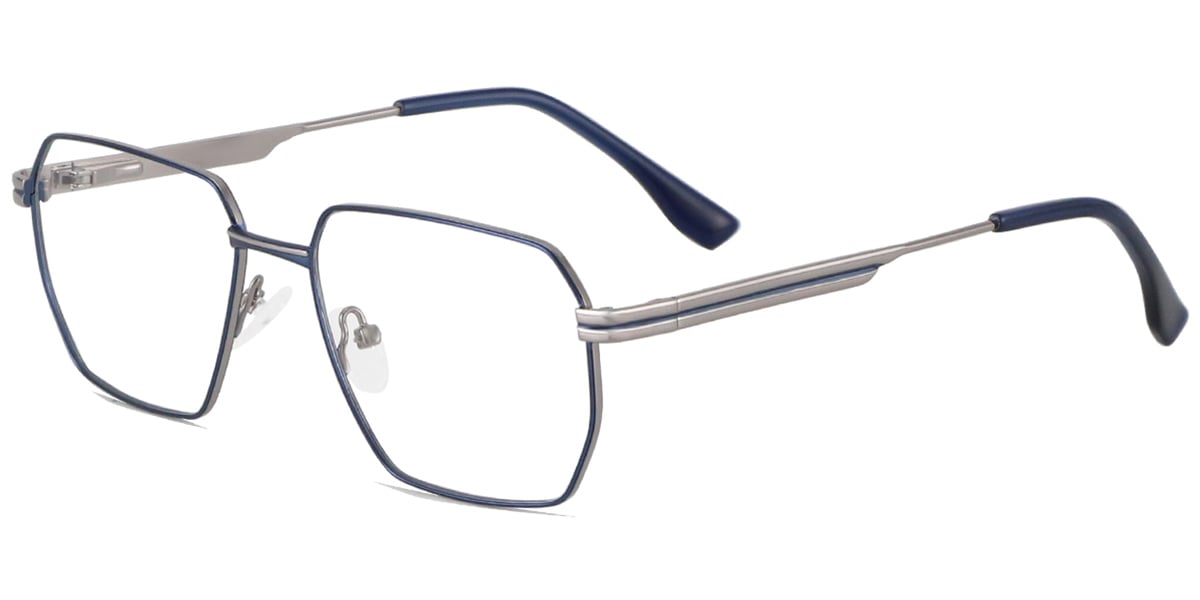 Acetate Metal Square Frame F8741