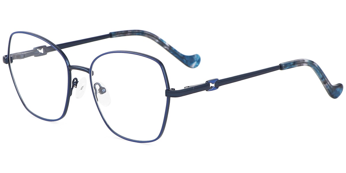 Acetate Metal Square Frame F9016
