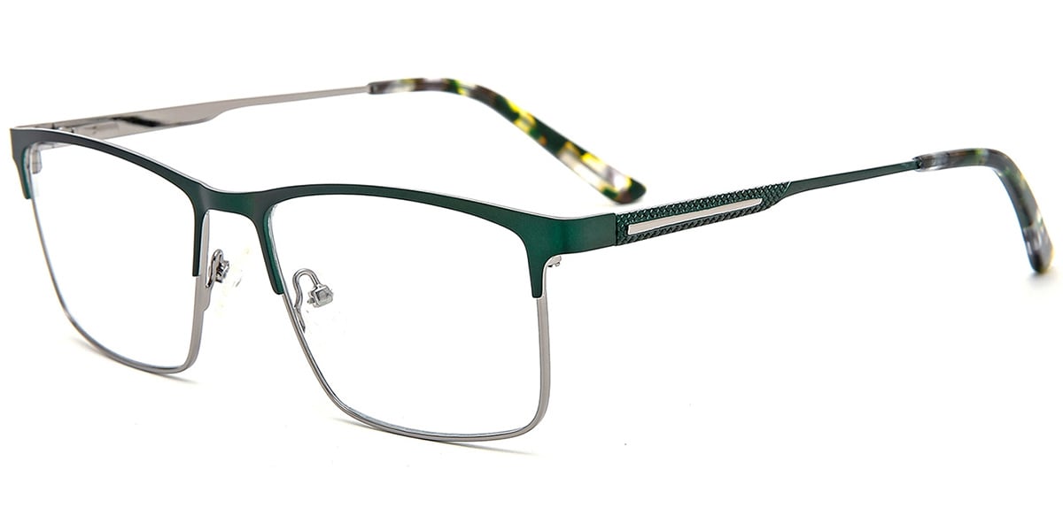 Acetate Metal Square Frame F8542