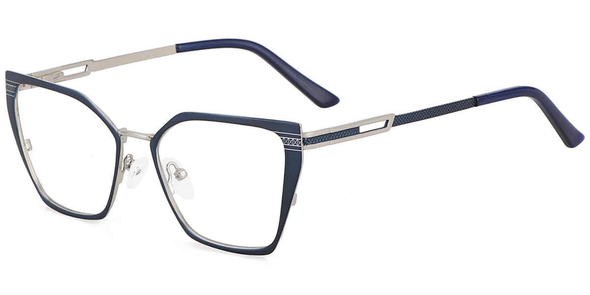 Acetate Metal Square Frame F9018