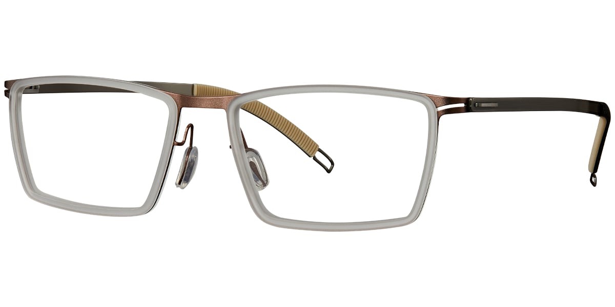 Acetate Titanium Square Frame F4979