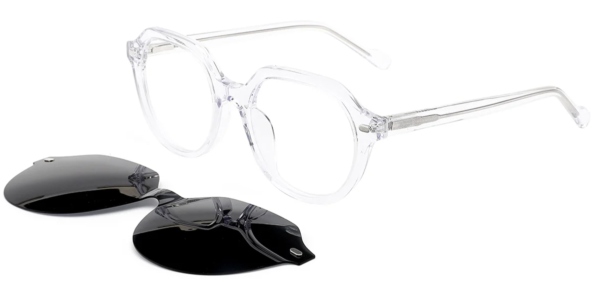 Geometrischer Acetatrahmen F6293