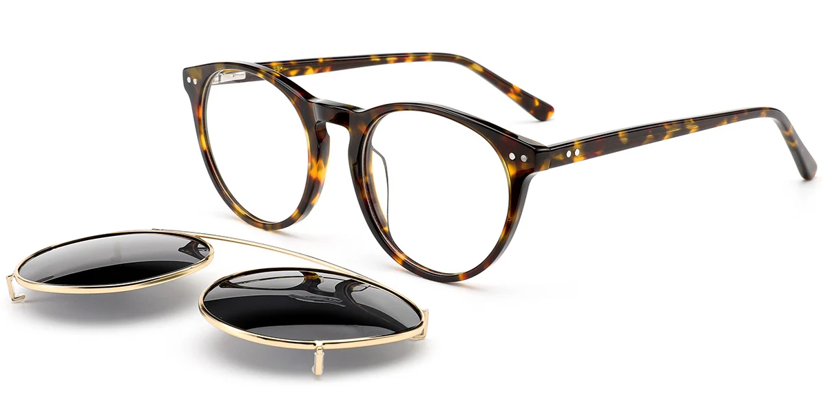 Monture ronde en acétate F6617