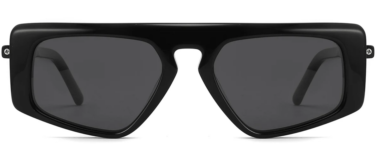 Lunettes de soleil géométriques en acétate pour femme SG4306