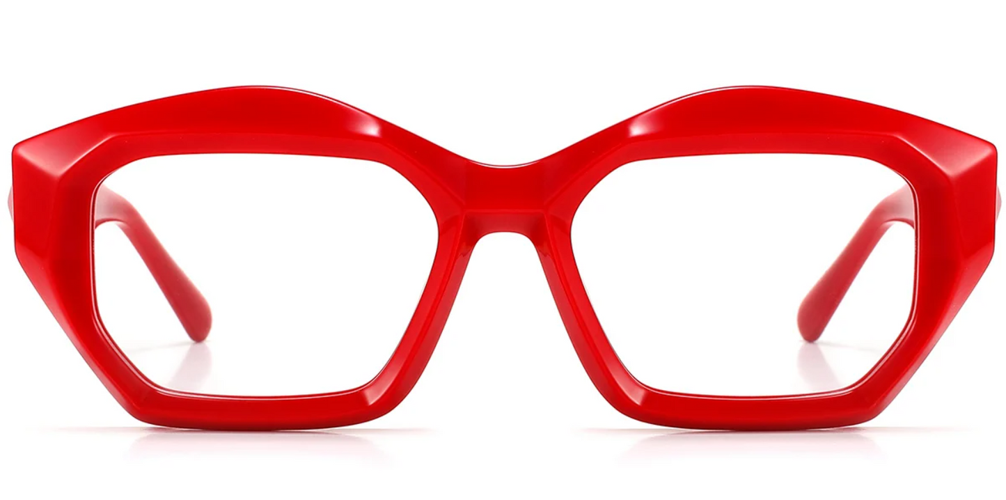 Acetate Square Geometric Frame F5572