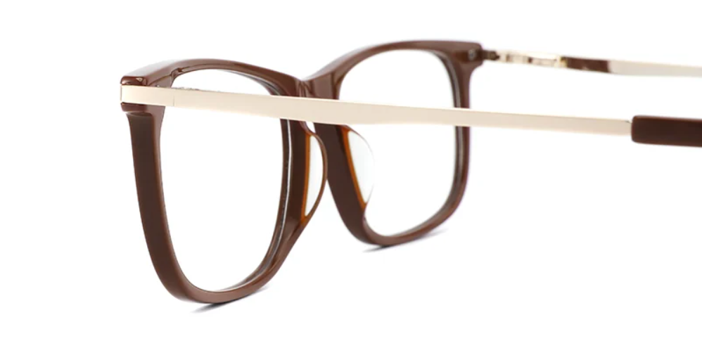 Acetate Metal Rectangle Frame F3168