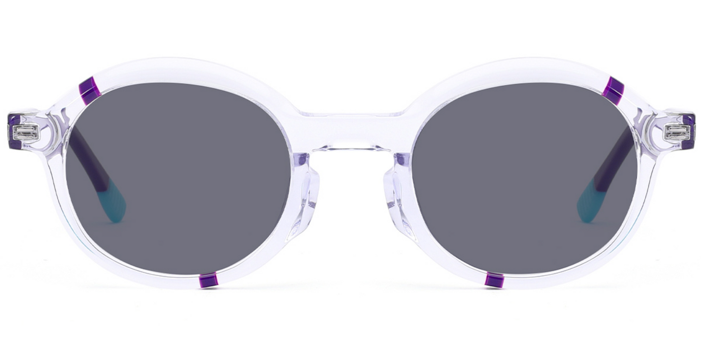 Kid's Acetate Oval Sunglasses SG7113