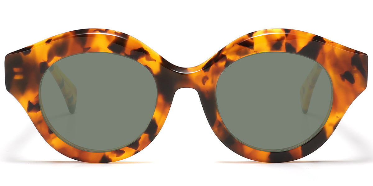 Acetate Round Geometric Sunglasses SG5986