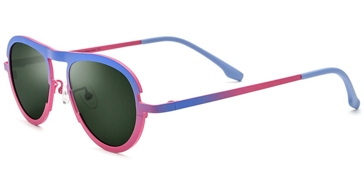 Titanium Oval Sunglasses SG6079
