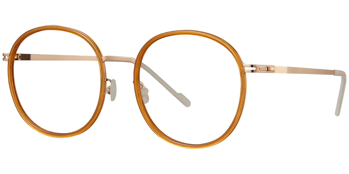 Acetate Metal Square Frame F5887