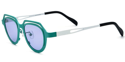 Titanium Geometric Sunglasses SG6904