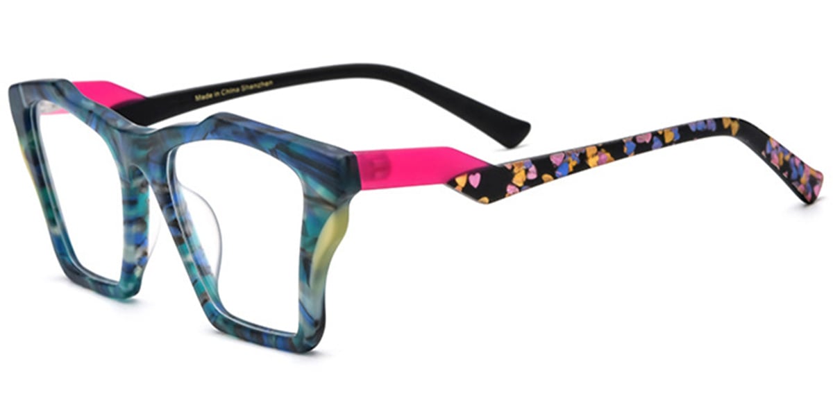 Acetate Geometric Frame F6675