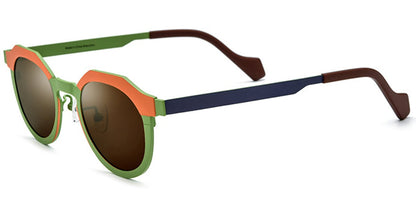 Titanium Oval Sunglasses SG6858