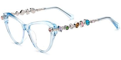 Acetate Cat Eye Frame F9651
