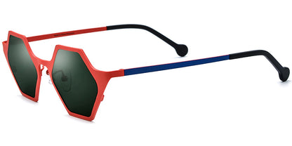 Titanium Geometric Sunglasses SG7333