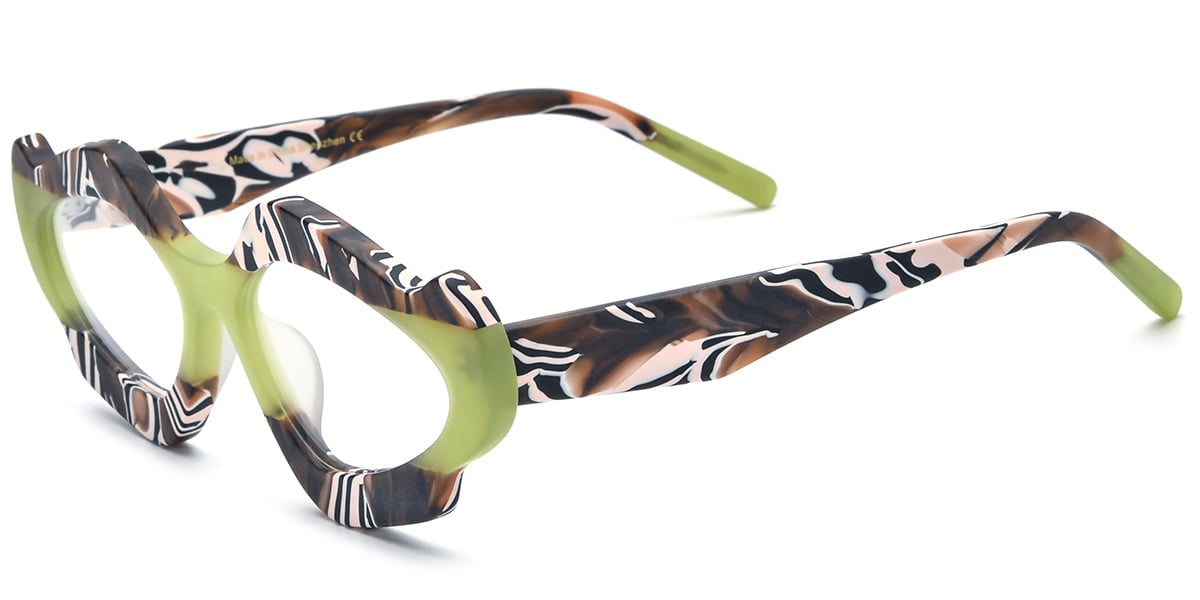 Acetate Geometric Frame F5851