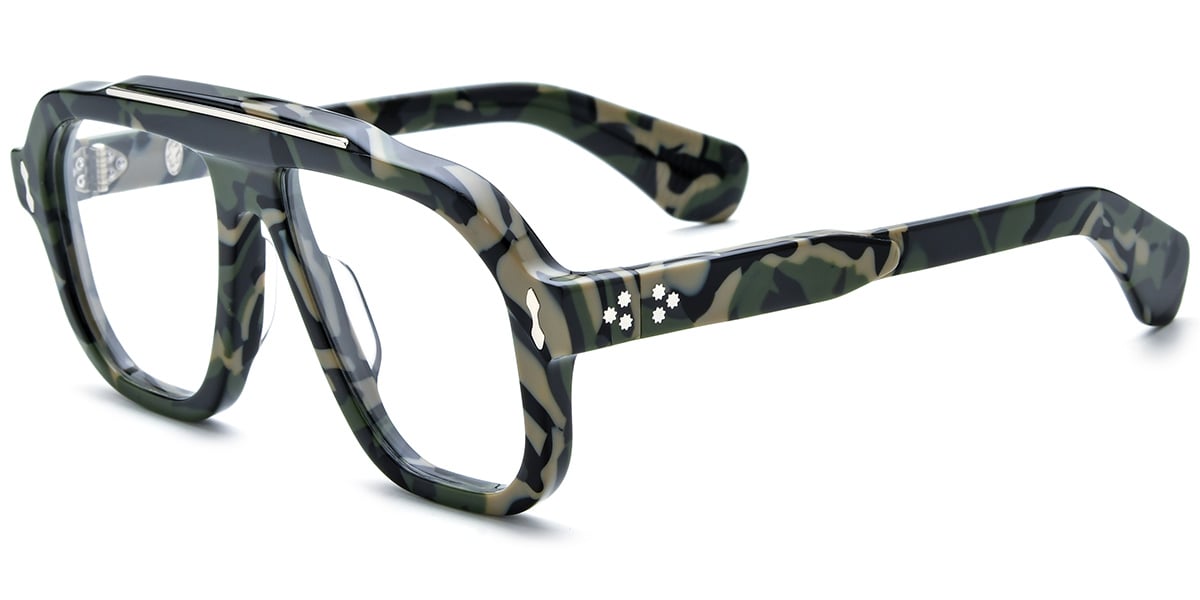 Acetate Square Frame F8340