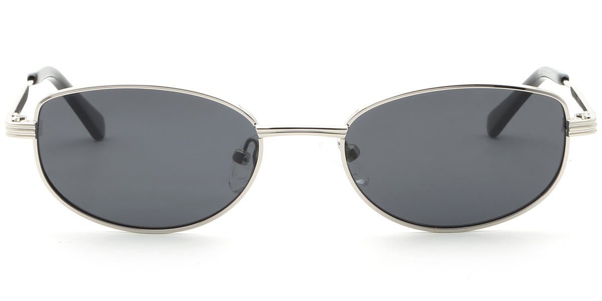 Acetate Metal Oval Sunglasses SG9352