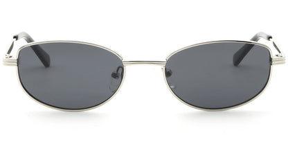 Acetate Metal Oval Sunglasses SG9352