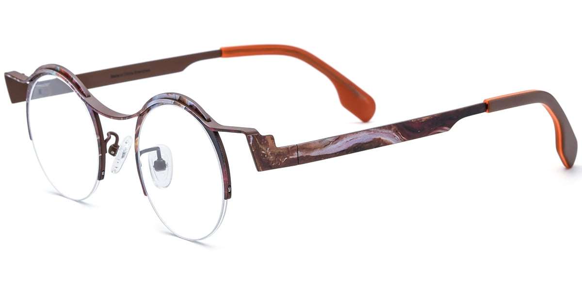 Titanium Round Frame F7917