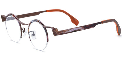 Titanium Round Frame F7917