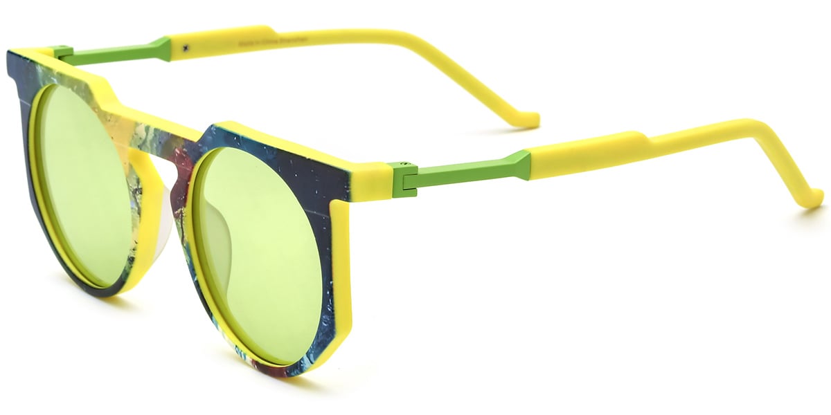 Acetate Geometric Sunglasses SG8083