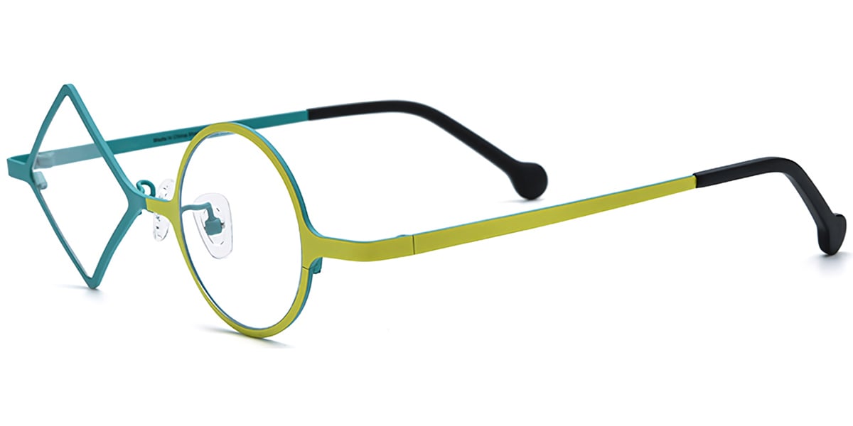Titanium Geometric Frame F7166