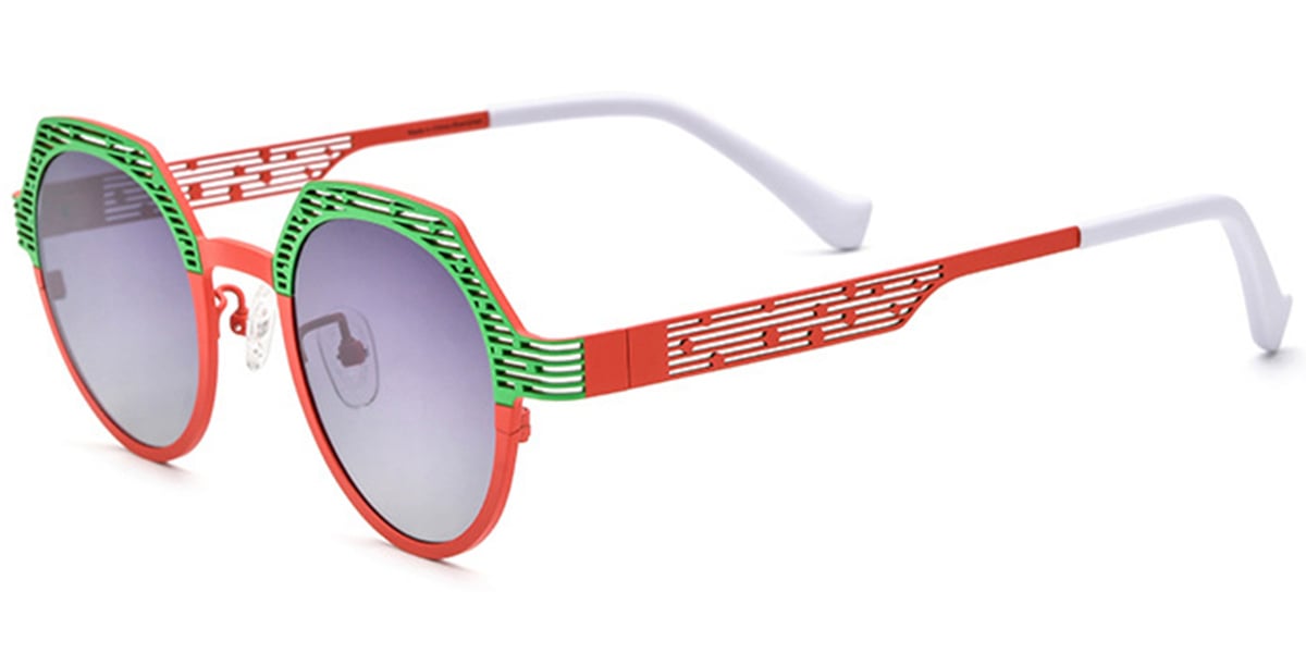 Titanium Geometric Sunglasses SG6726
