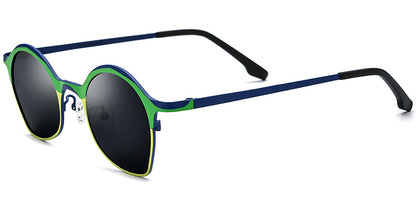 Titanium Geometric Sunglasses SG7311