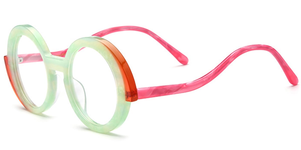 Acetate Round Frame F6402