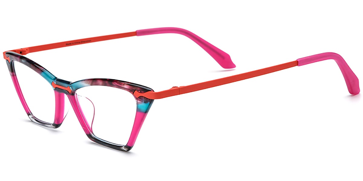 Acetate Titanium Cat Eye Frame F7567