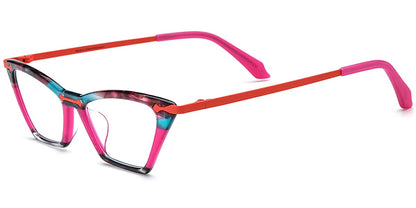 Acetate Titanium Cat Eye Frame F7567