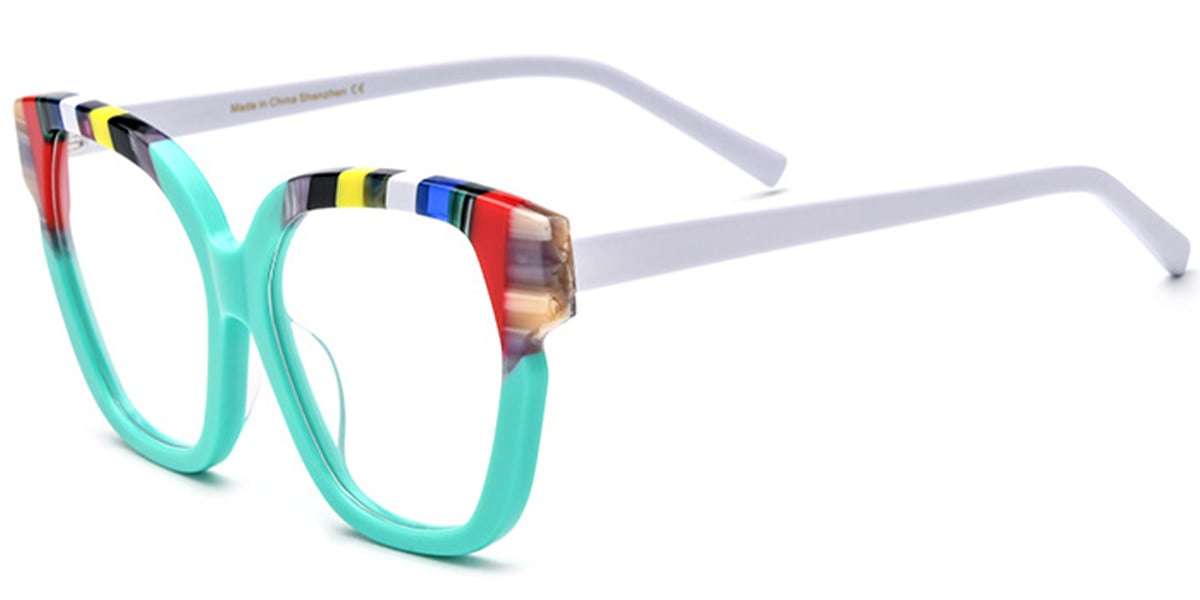 Acetate Cat Eye Frame F6394
